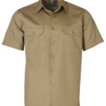 FCW - WT03 Cotton Drill Short Sleeve Work Shirt