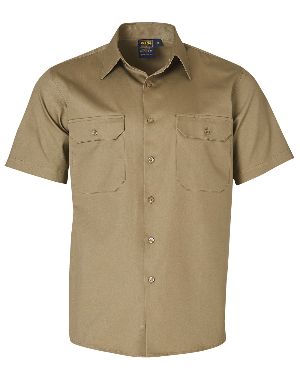 WT03 Cotton Drill Short Sleeve Work Shirt
