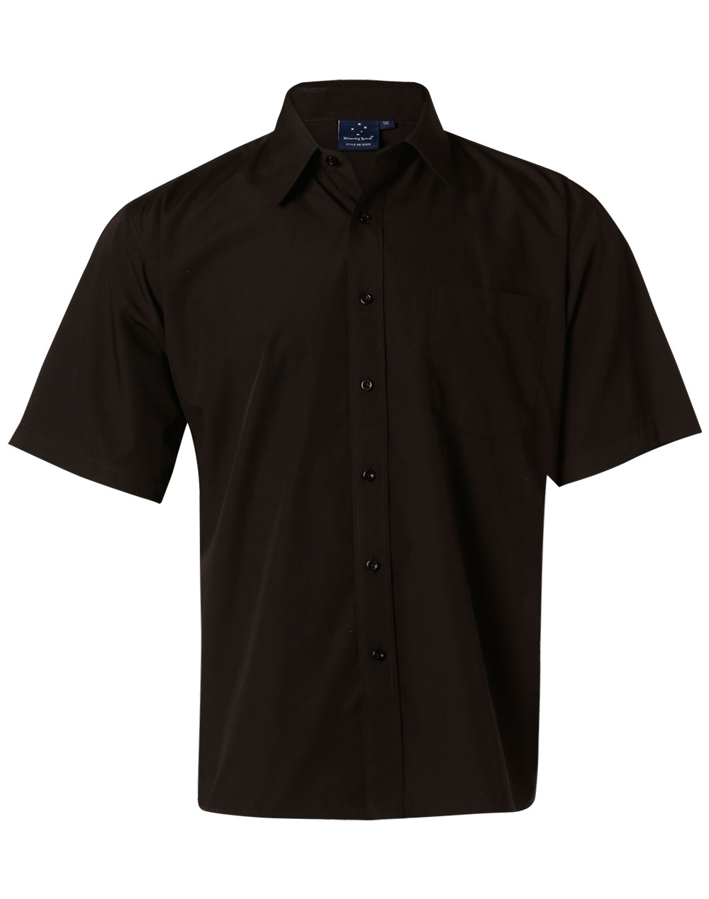 BS01L/BS01S Men’s Poplin Short Sleeve Business Shirt