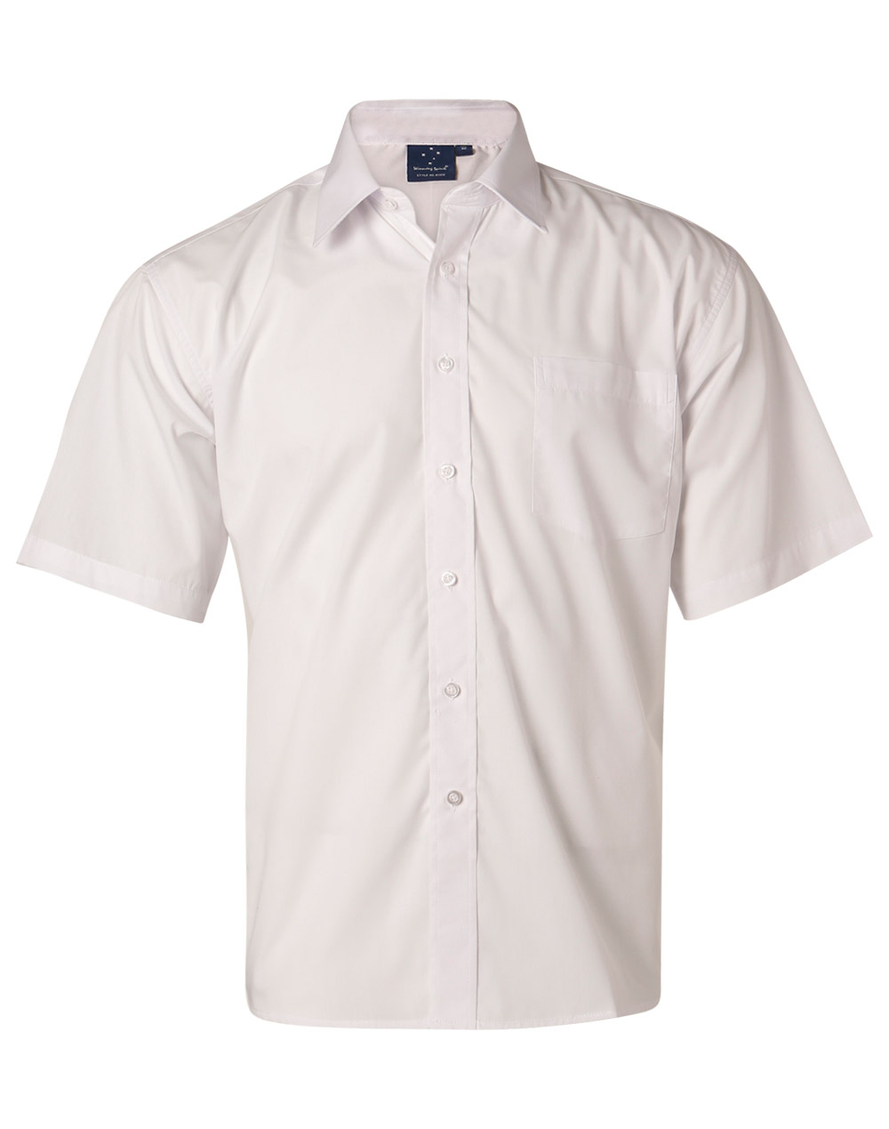 BS01L/BS01S Men’s Poplin Short Sleeve Business Shirt