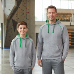 FCW - KIDS & ADULTS CONTRAST FLEECY HOODIE 3CFH
