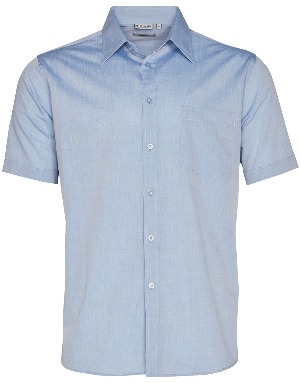 M7011/M7012/M8013 Men’s&Ladies’ Fine Chambray Short Sleeve Shirt