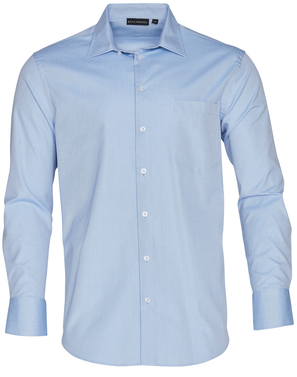 M7040L/M7040S Men’s CVC Oxford Long Sleeve Shirt