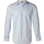 FCW - M7100L/M7100S Men’s Self Stripe Long Sleeve Shirt