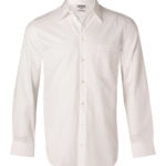 FCW - M7100L/M7100S Men’s Self Stripe Long Sleeve Shirt