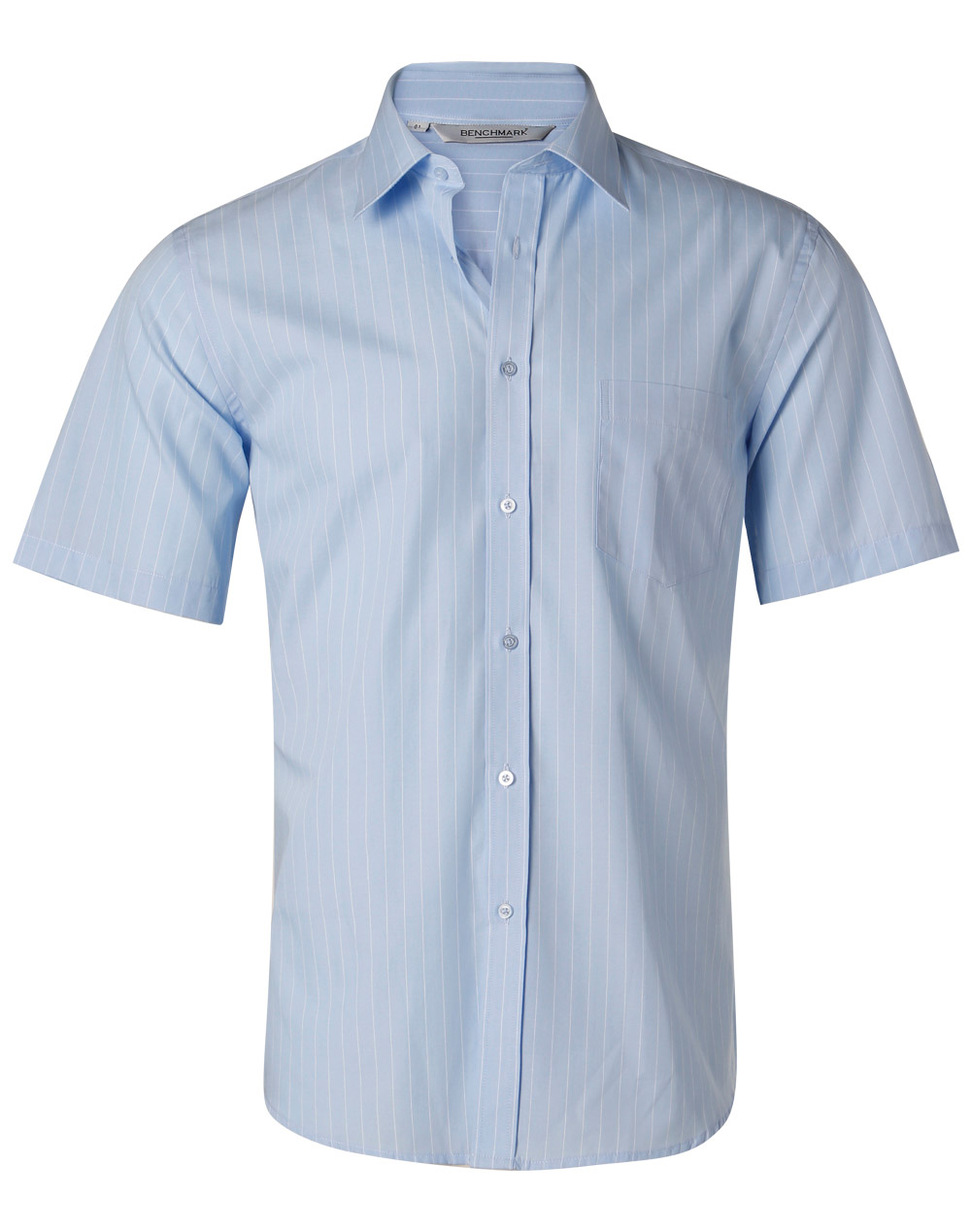 M7221/M7212 Men’s Pin Stripe Short Sleeve Shirt