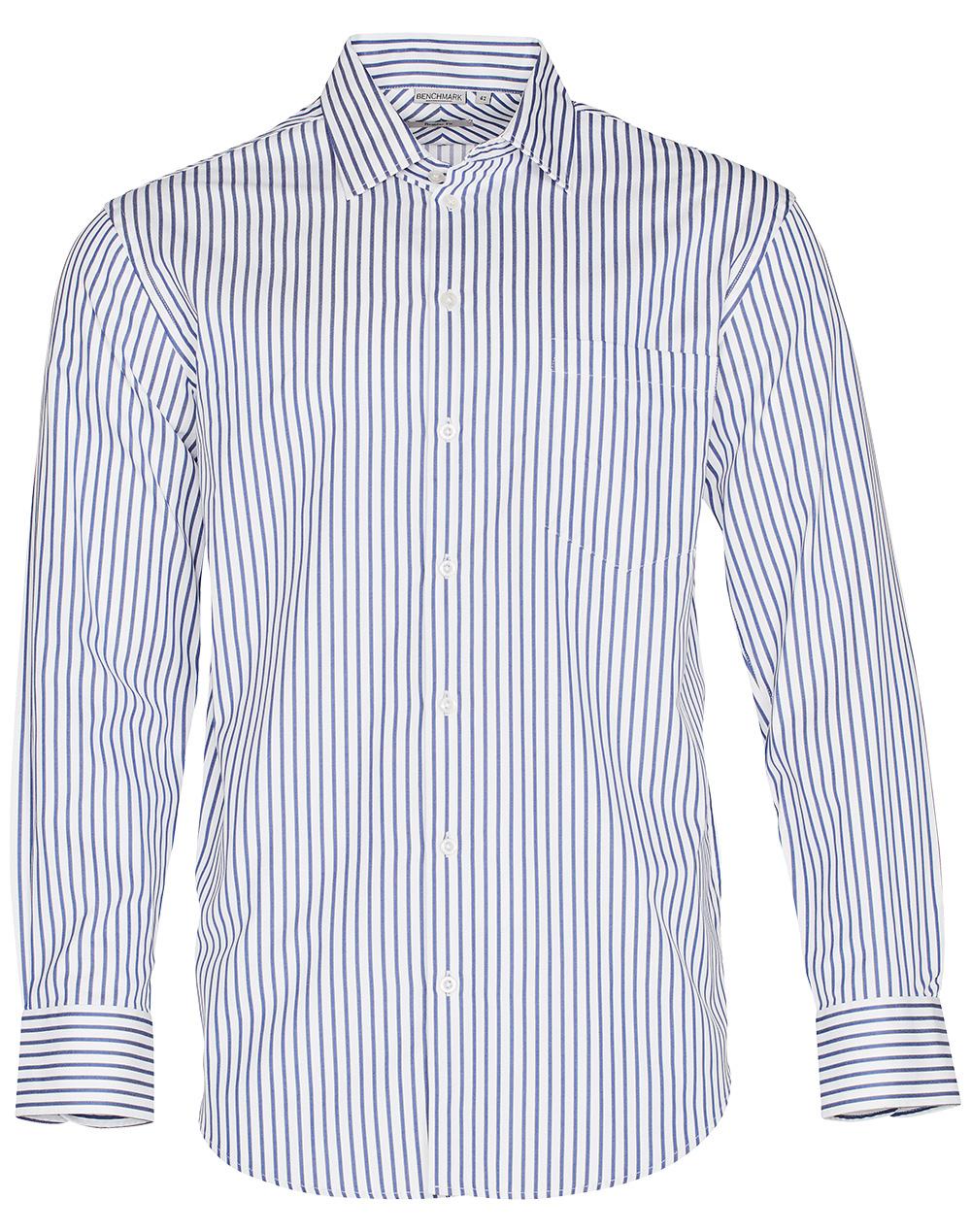 M7310L/M8310L/M8310Q Men’s & Ladies’ Executive Sateen Stripe Long Sleeve Shirt