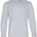 FCW - M7310L/M8310L/M8310Q Men’s & Ladies’ Executive Sateen Stripe Long Sleeve Shirt