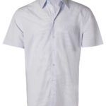 FCW - M7360S/M7360L/M8360S/M8360L Men’s & Ladies’ Mini Check Short Sleeve Shirt