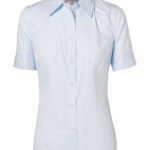 FCW - M8100L/M8100SM8100Q Women’s Self Stripe Short Sleeve Shirt