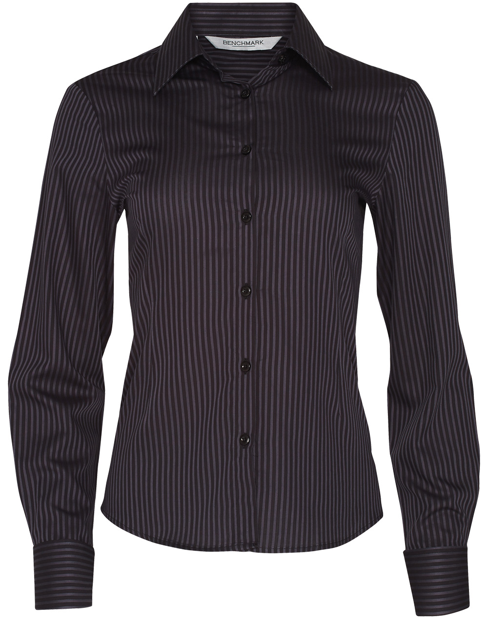 M8132 Women’s Dobby Stripe Long Sleeve Shirt