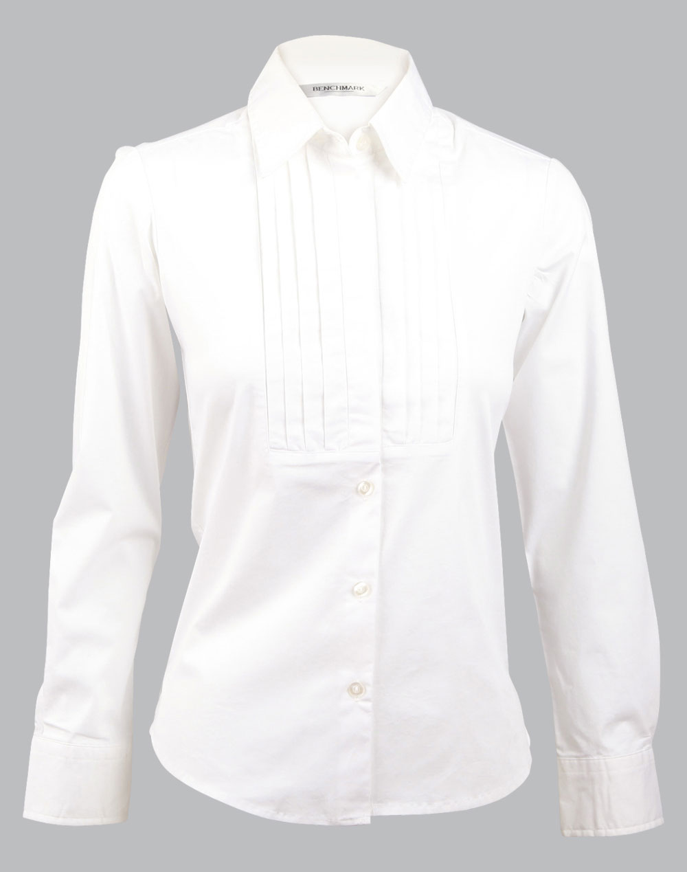 M8192 Women’s Stretch Tuck Front Long Sleeve Shirt