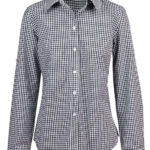 FCW - M8300L/M8300S Ladies’ Gingham Check Long Sleeve Shirt
