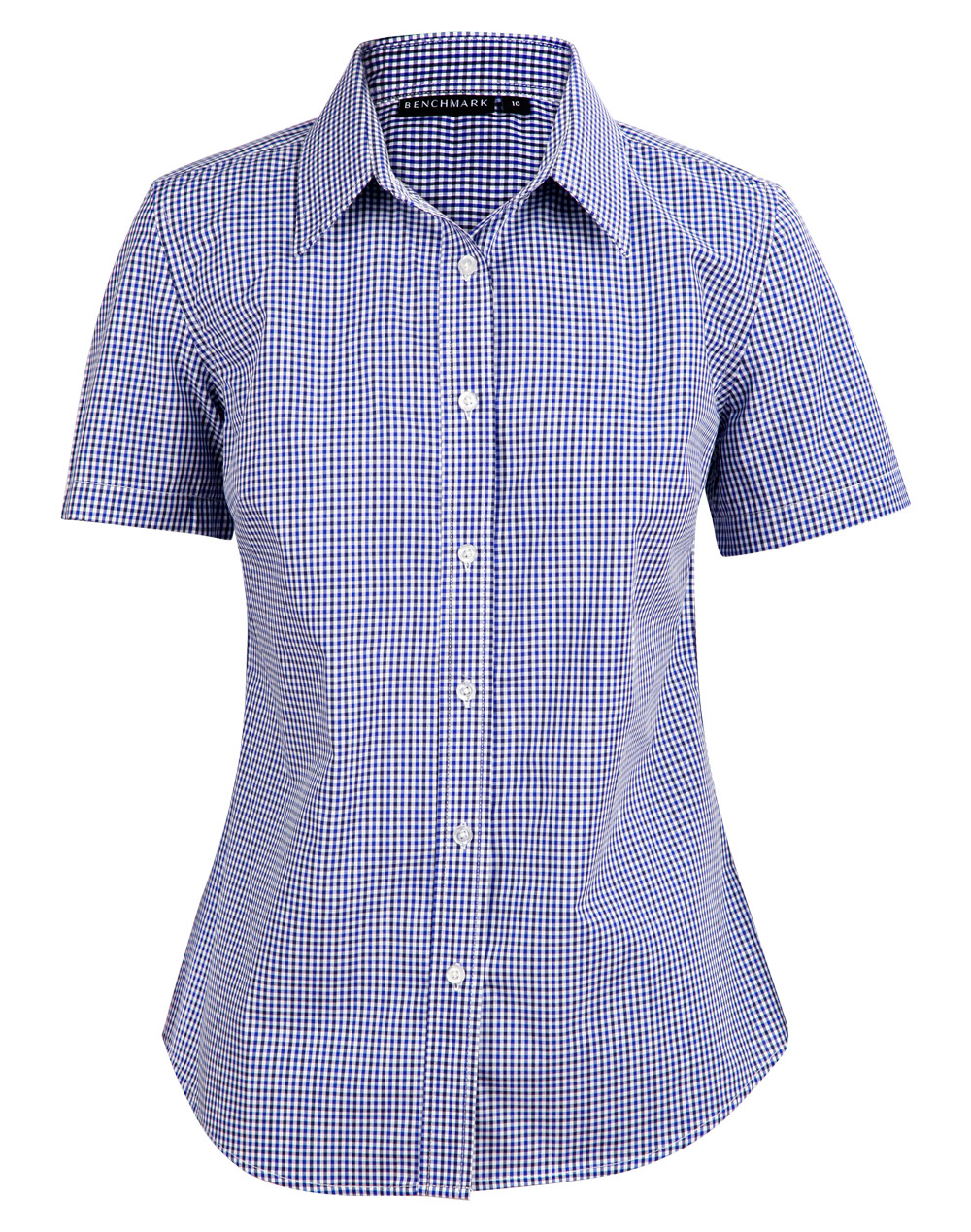 M8320S/M8320L/M8320Q Ladies’ Multi_Tone Check Short Sleeve Shirt
