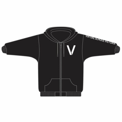 Virtual School Victoria - Zip Hoodie Black