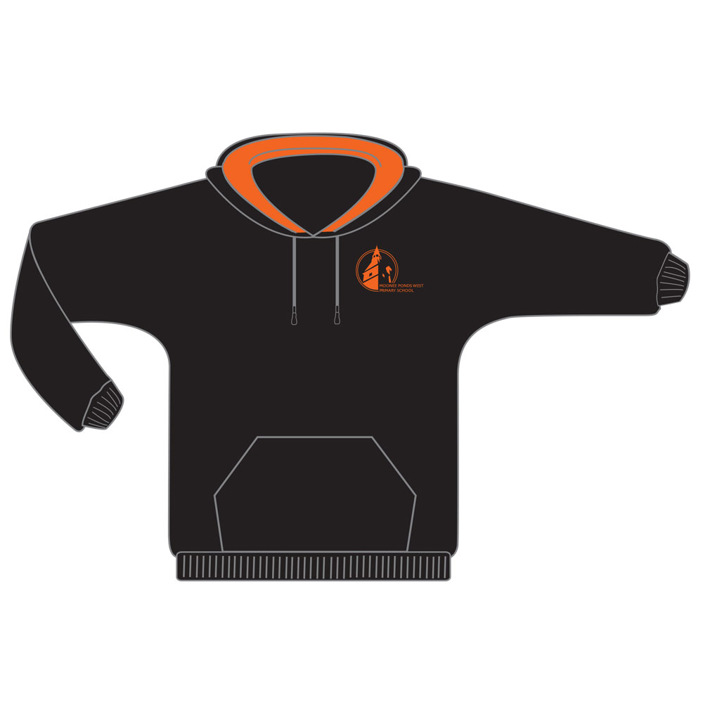 Moonee Ponds West PS 2025 – Hoodie ORANGE