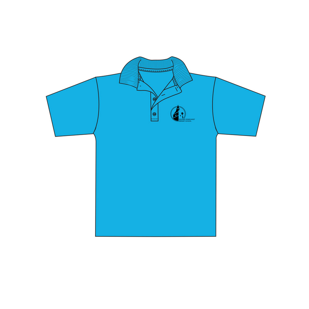 Moonee Ponds West PS 2024 Polo AQUA FCW
