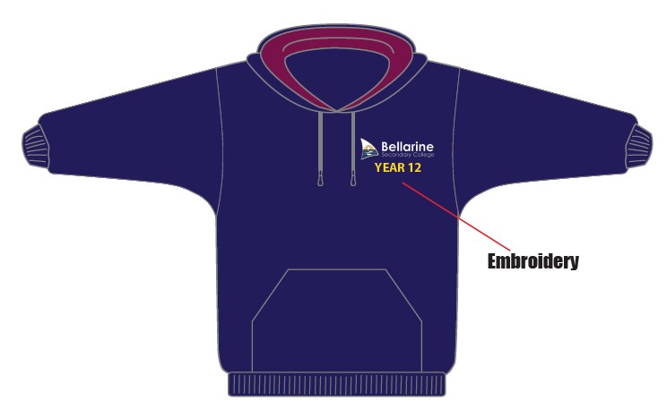 Bellarine SC 2026 – Hoodie – Nepean Yellow