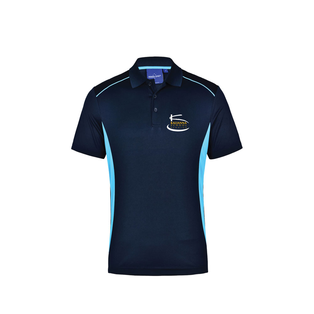 Kalianna School – Mens Polo Navy Aqua