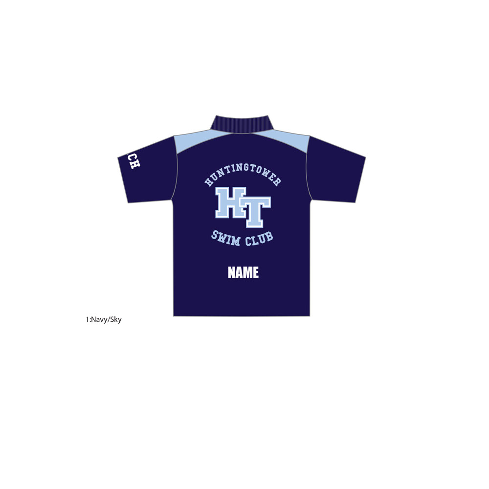 Huntingtower Sch Swim Club – Polo/NAVY with NAME/