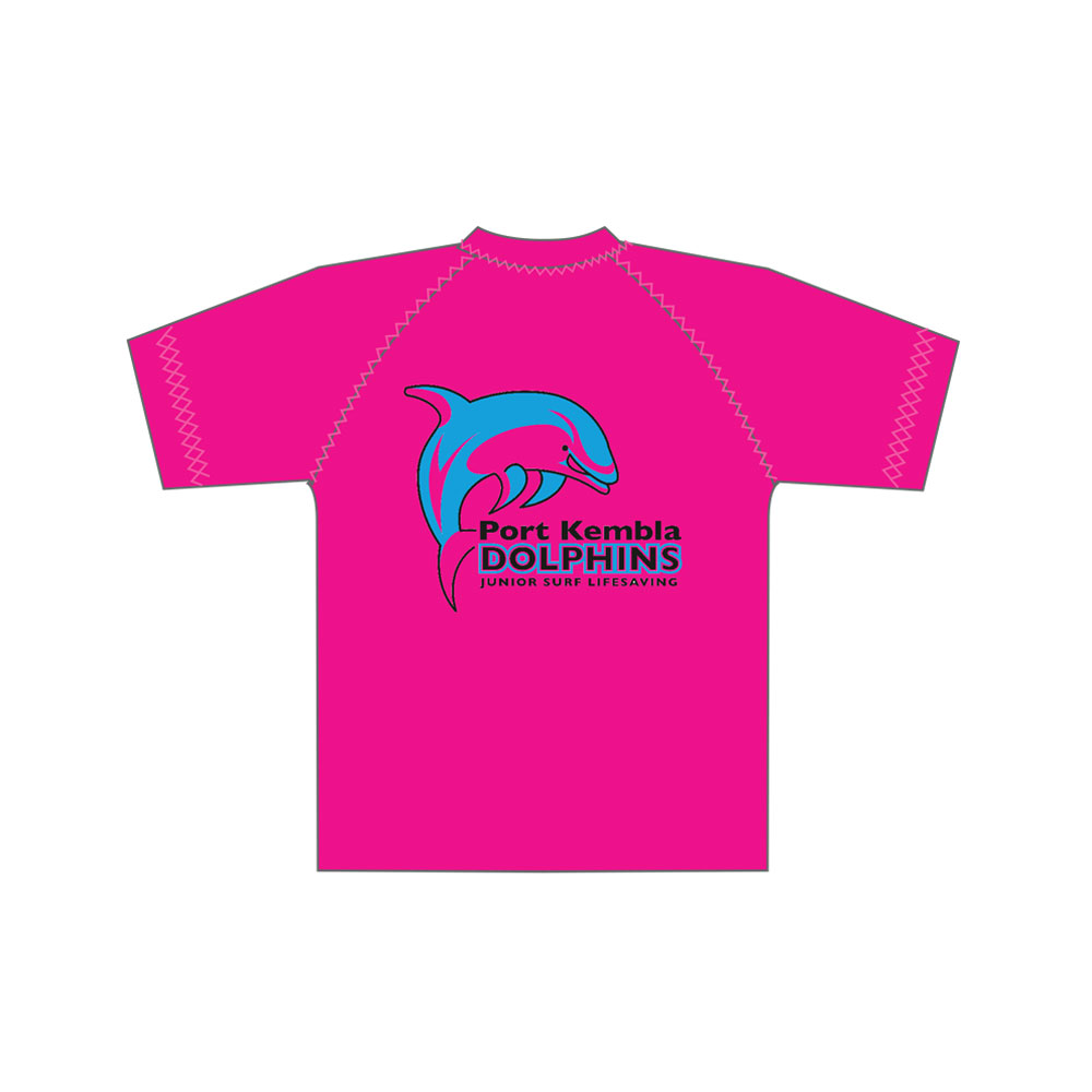Port Kembla Nippers SLSC – Pink/Blue Rash Vest – Under 6’s and Under 7’s (compulsory)