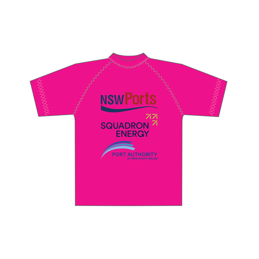 Port Kembla Nippers SLSC – Pink/Blue Rash Vest – Under 6’s and Under 7’s (compulsory)