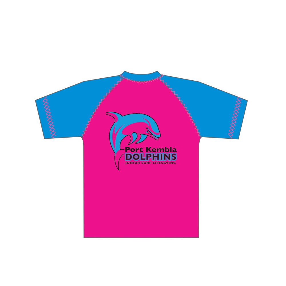 Port Kembla Nippers SLSC – Pink/Blue Rash Vest – Under 6’s and Under 7’s (compulsory)