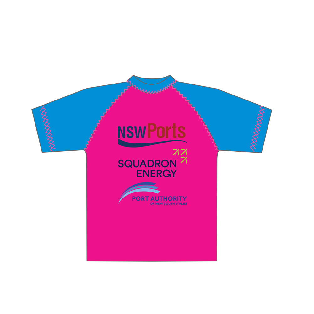 Port Kembla Nippers SLSC – Pink/Blue Rash Vest – Under 6’s and Under 7’s (compulsory)