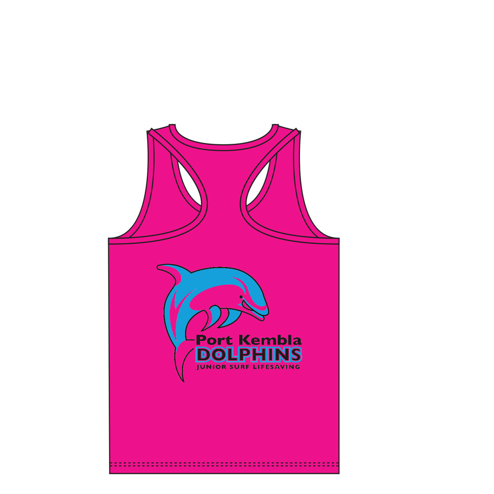 Port Kembla Nippers SLSC – Pink Singlet – Under 8’s to Under 13’s (compulsory)